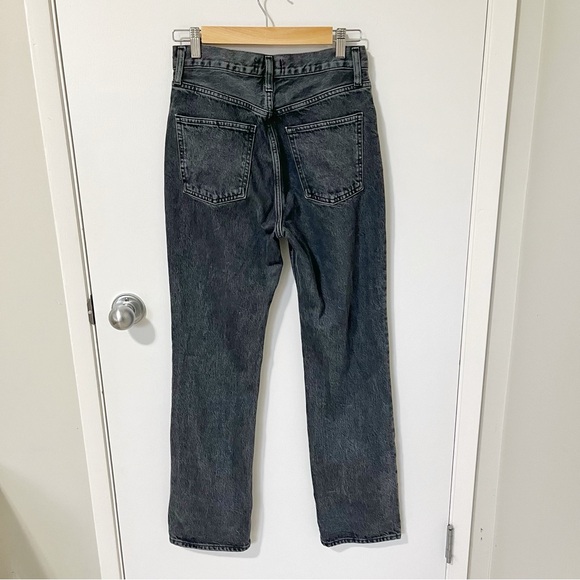 Agolde High Rise Vintage Boot Cut Jean in Percolate Washed Black size 26 - Picture 7 of 16